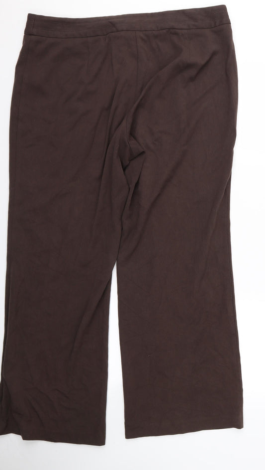 b&m Womens Brown Trousers Size 18 L24 in