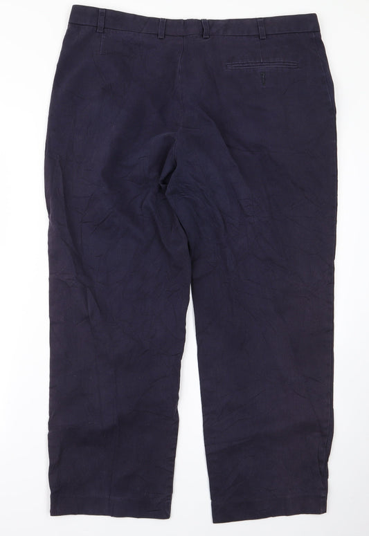 m&s Mens Blue Trousers Size 40 L20 in