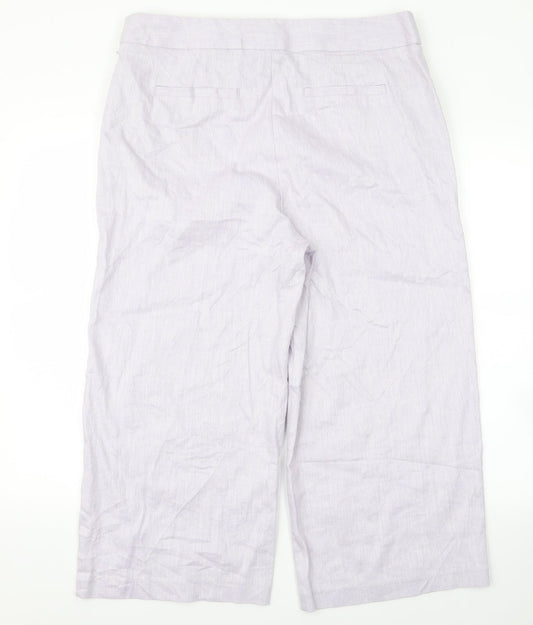 m&s Womens Purple Trousers Size 16