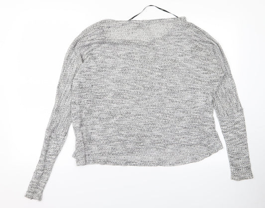 onlye Womens Grey Pullover Jumper Size S