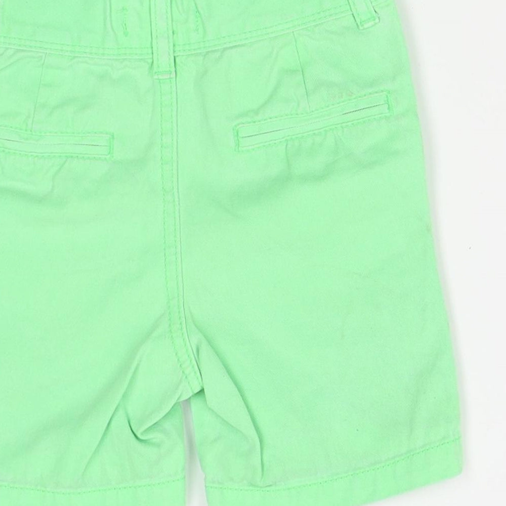 Brand and care label for Marks & Spencer Baby Green Jeans, size 18-24, Months