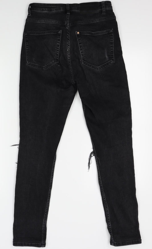 H&M Womens Black Skinny Jeans One Size L27 in