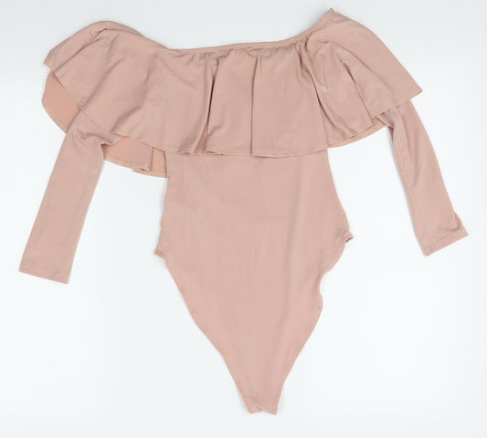 New Look Womens Pink Leotard One-Piece Size 10