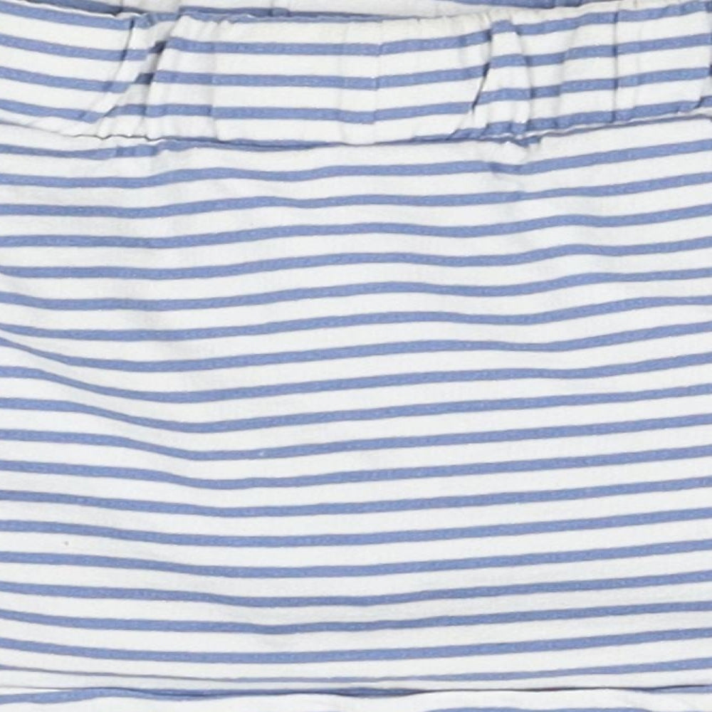 TU Girls White Striped A-Line Skirt Size 12-18 Months