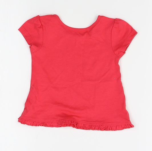 George Girls Red Basic Blouse Size 3-6 Months