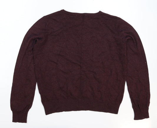 H&M Womens Brown Knit Pullover Jumper Size M