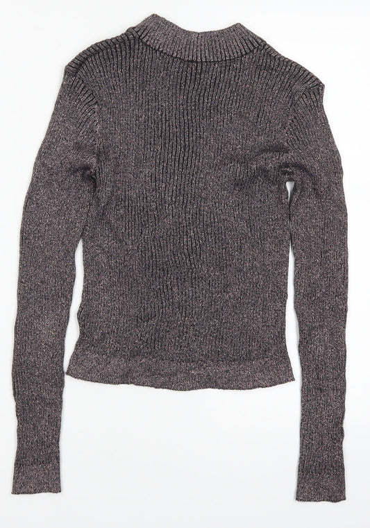 H&M Womens Purple Pullover Jumper Size M