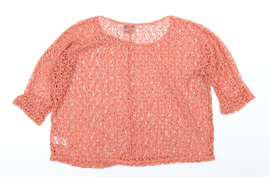 NEXT Womens Orange Pullover Jumper Size 16