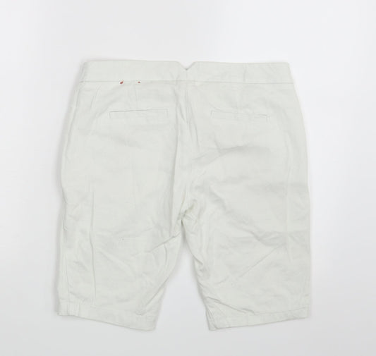 Smart Set Womens Ivory Chino Shorts Size 4