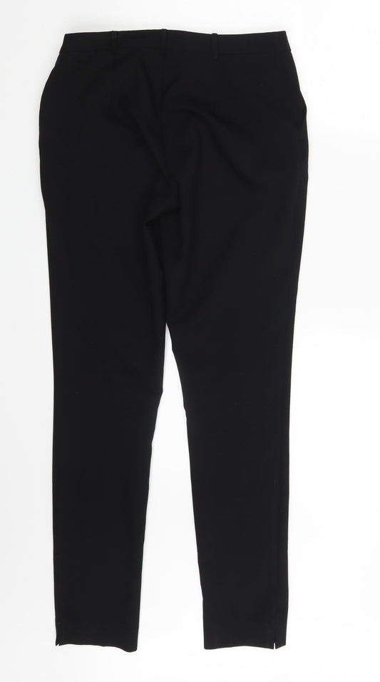 New Look Womens Black Trousers Size 8 L28.5 in