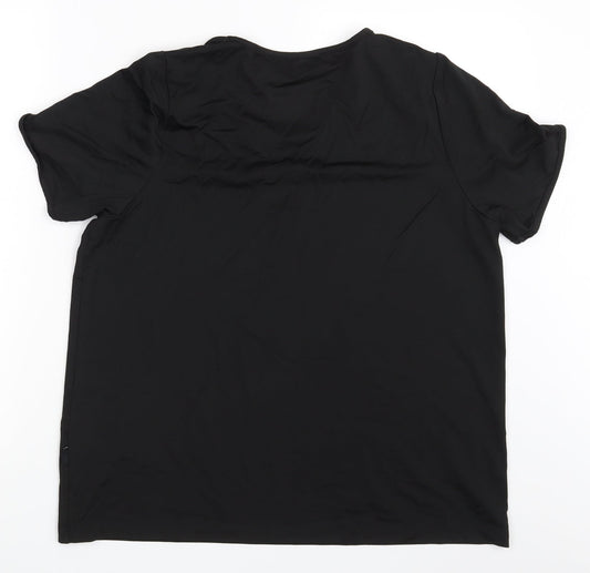 Incorporatewear Womens Black Basic T-Shirt Size L