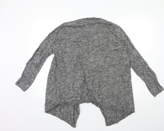 New Look Womens Grey Knit Cardigan Jumper Size 10