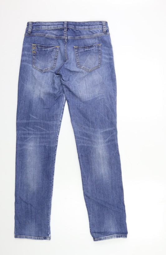 Preworn Womens Blue Denim Straight Jeans Size 30 in L32 in