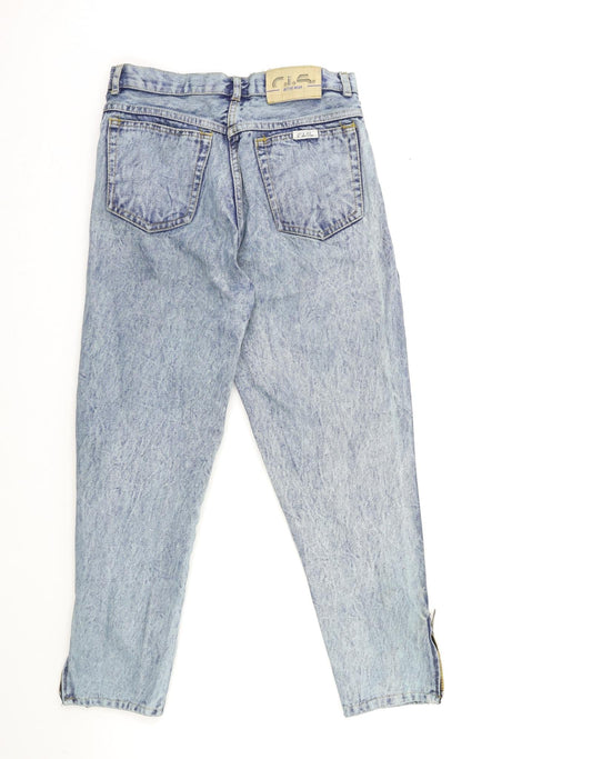 Preworn Womens Blue Denim Mom Jeans Size 26 in L25 in