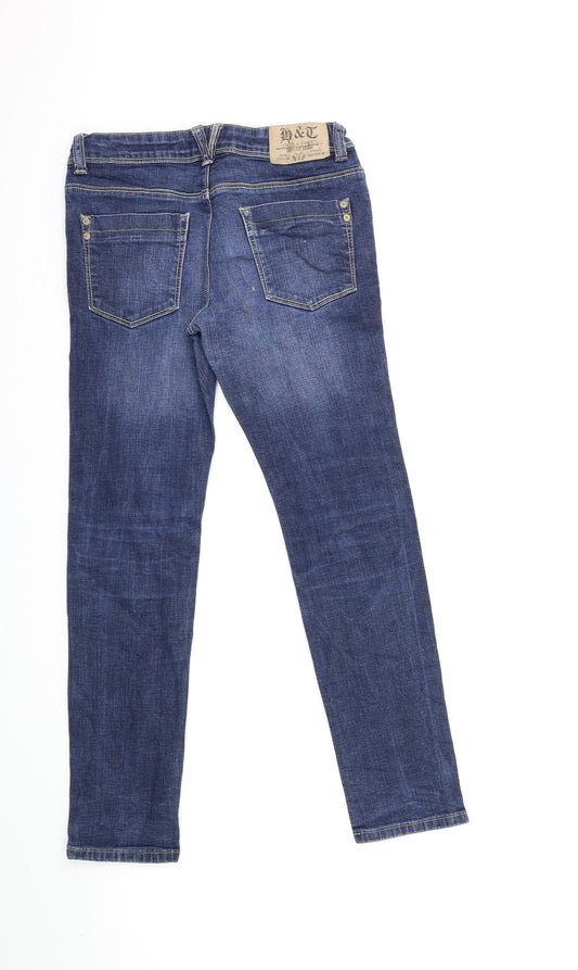Here + There Womens Blue Denim Skinny Jeans Size 26 in L26 in