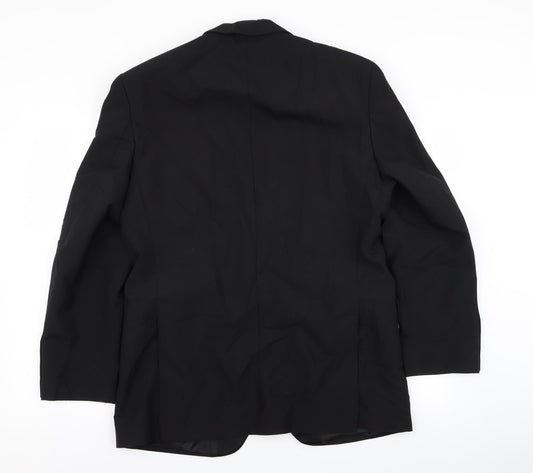 daniel drescott Mens Black Jacket Blazer Size 40