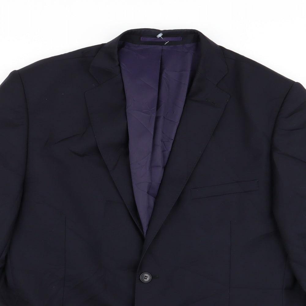 Daniel Hetcher Mens Blue Jacket Blazer Size 38
