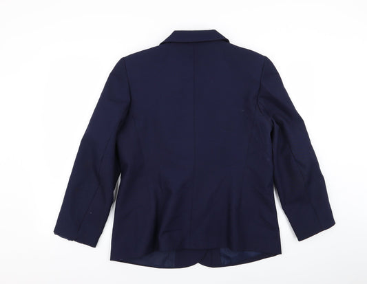 st michael Womens Blue Jacket Blazer Size 18