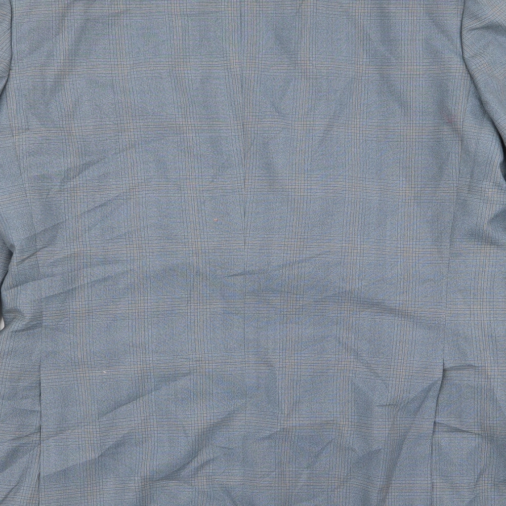 Skopes Mens Blue Check Jacket Blazer Size 36