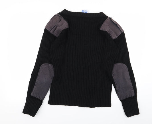 blue castle Mens Black Pullover Jumper Size S