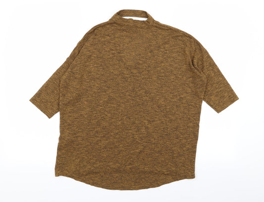 New Look Womens Brown Basic T-Shirt Size S