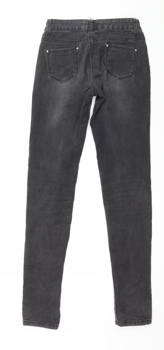 Sexy Sense Womens Grey Denim Skinny Jeans Size XS L31 in