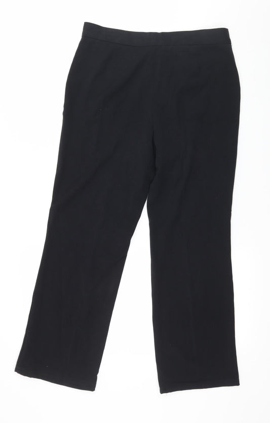 Marks and Spencer Womens Blue Trousers Size 10 L25 in