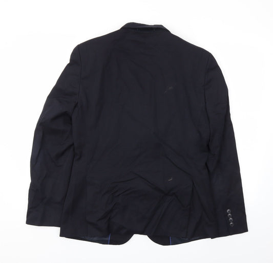 M&S Mens Blue Jacket Blazer Size 38