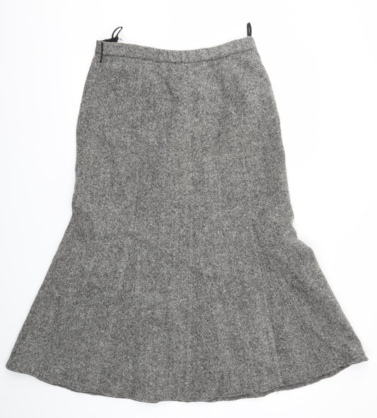 Orvis Womens Grey Flare Skirt Size 8