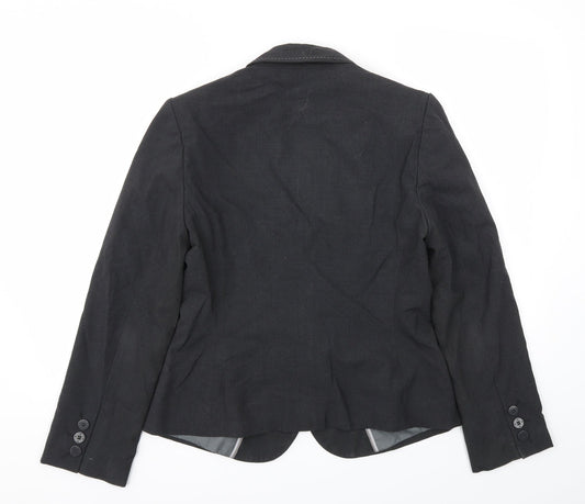 M&S Womens Grey Jacket Blazer Size 12