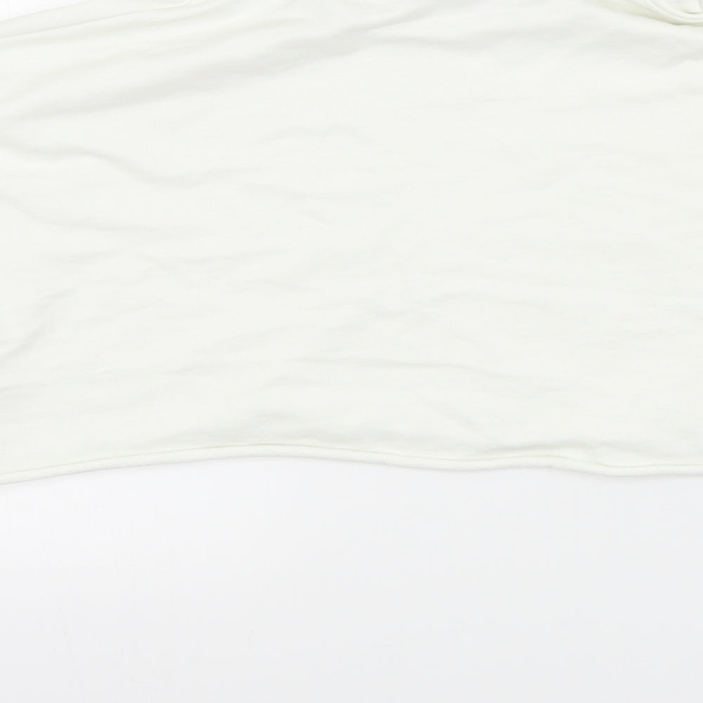 Brand and care label for ASOS women’s white jumper, size UK 10