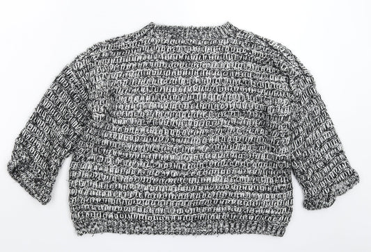 Topshop Womens Grey Knit Pullover Jumper Size 10