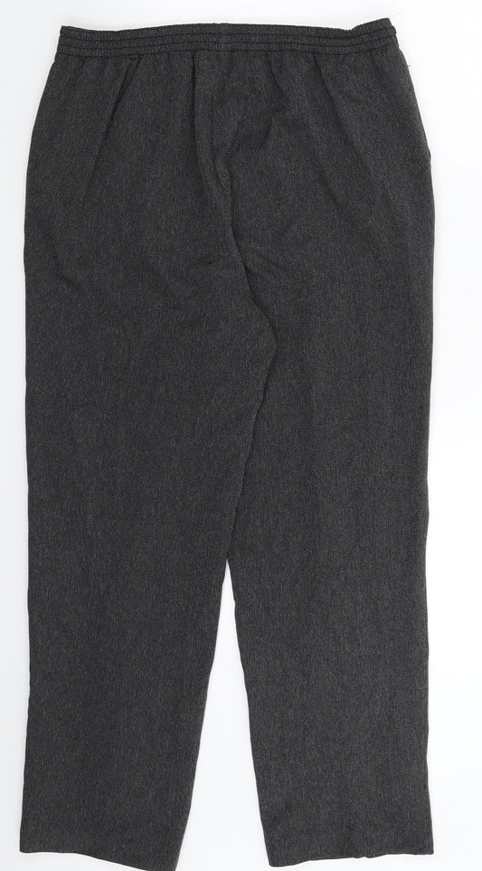 BM Womens Grey Trousers Size 12 L27 in