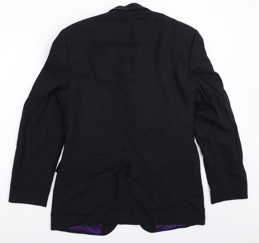 Burton Mens Black Jacket Suit Jacket Size 38