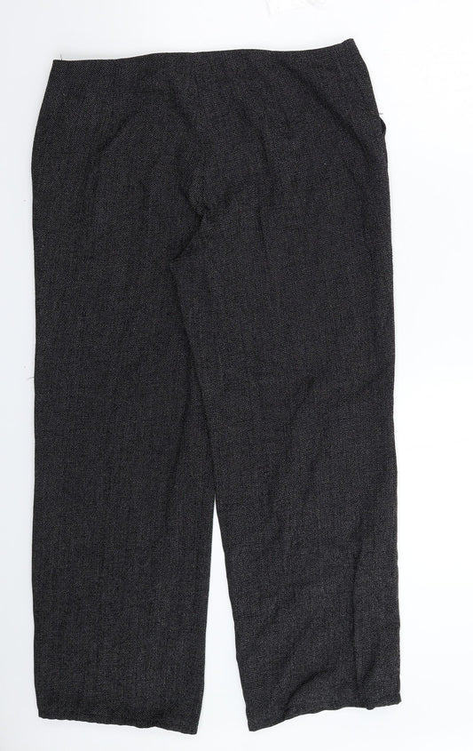 Autonomy Womens Grey Trousers Size 14 L28 in