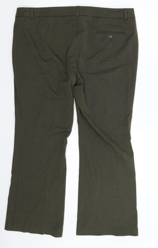 Marks and Spencer Womens Grey Trousers Size 18 L29 in