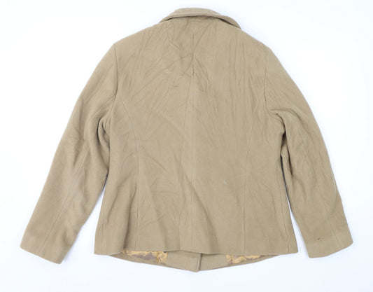 Country Collections Womens Brown Jacket Coat Size 14