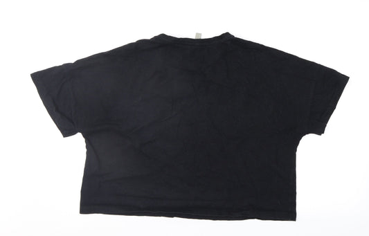 ASOS Womens Black Basic T-Shirt Size 8