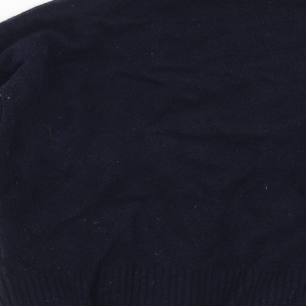 Marks and Spencer Womens Blue Knit Pullover Jumper Size S - Lace Detail