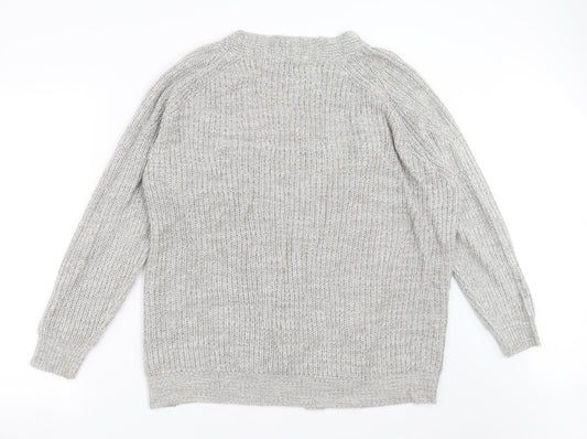 Papaya Womens Grey Knit Pullover Jumper Size XL