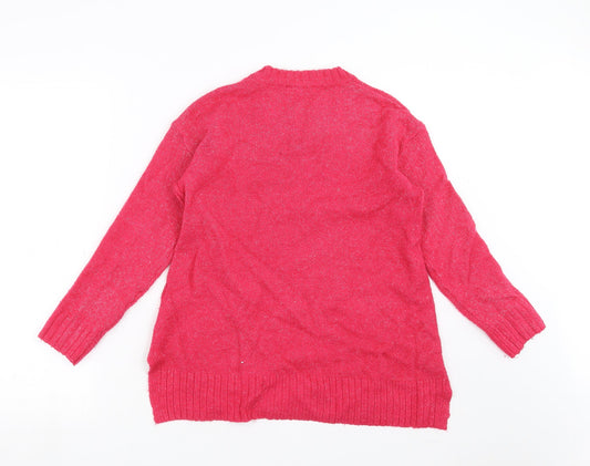 Marks and Spencer Womens Pink Knit Pullover Jumper Size S