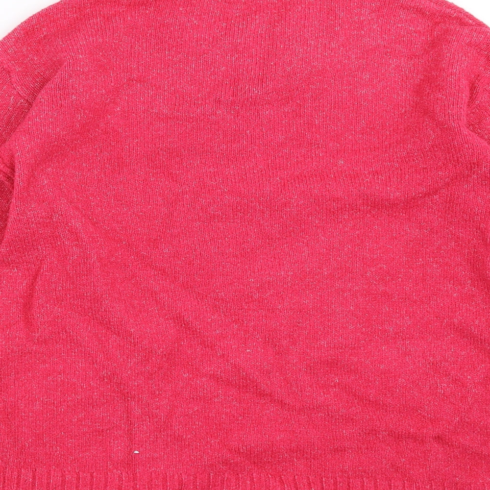 Marks and Spencer Womens Pink Knit Pullover Jumper Size S