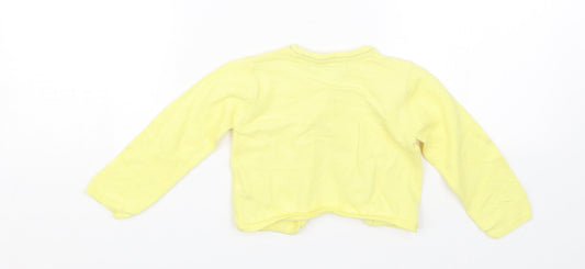 Losan Baby Baby Yellow Cardigan Jumper Size 24 Months