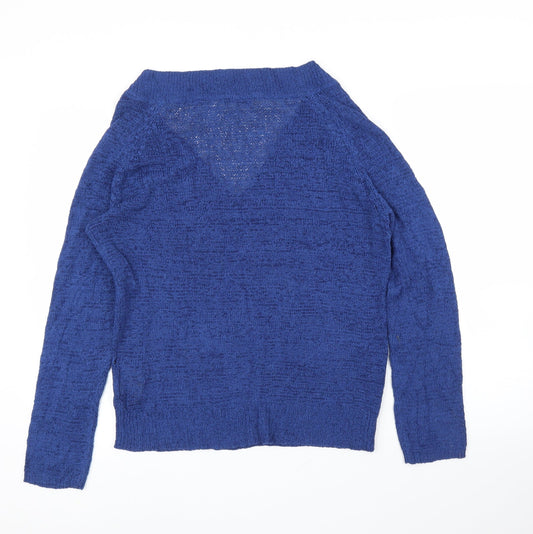Inextenso Womens Blue Pullover Jumper Size M
