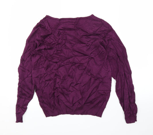 Paramour Womens Purple Pullover Jumper Size S