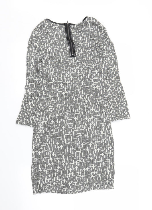 Topshop Womens Grey A-Line Size 12