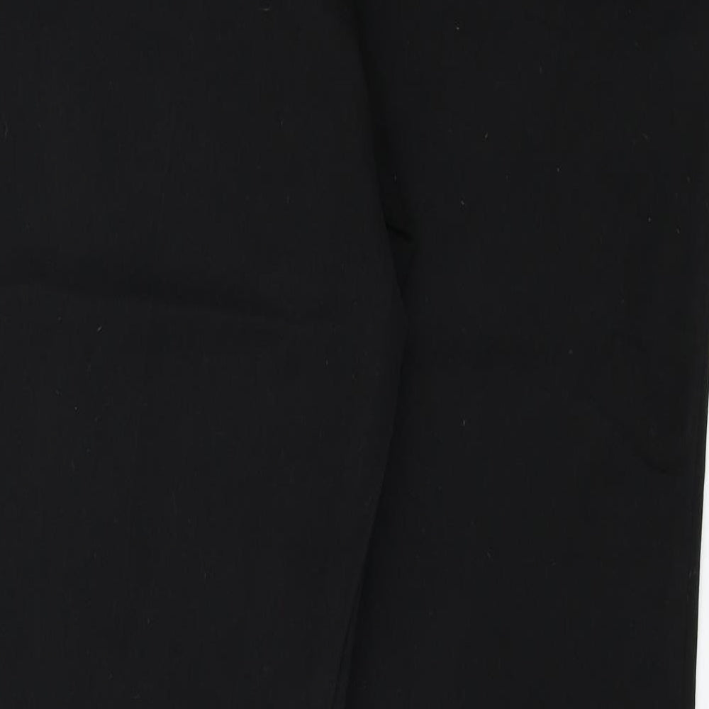 Papaya Womens Black Trousers Size 14 L26 in