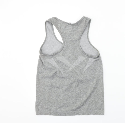 WORKOUT Womens Grey Basic T-Shirt Size 10