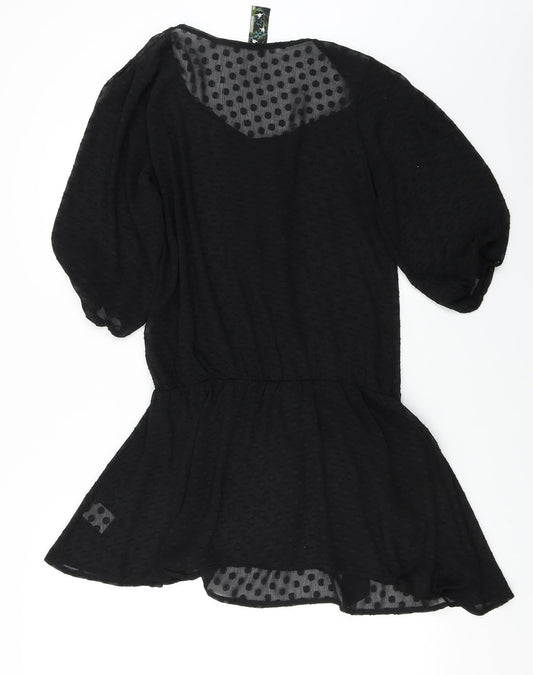 Sugarbebe Womens Black A-Line Size 14