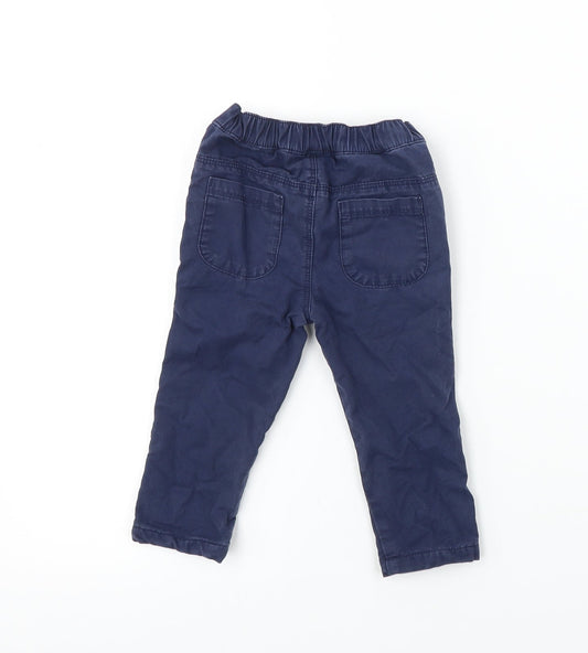 Matalan Boys Blue Cargo Trousers Size 6-9 Months